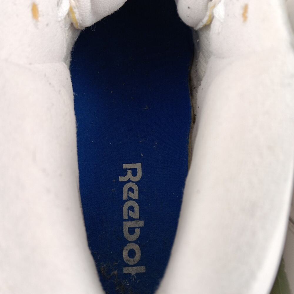 Men’s Size 8.5 Reebok North Carolina Classic Sneakers White Light Blue Accents - Picture 14 of 14